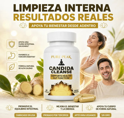 Candida Cleanse: fabricado en USA, probado por terceros, apto para veganos y sin GMO