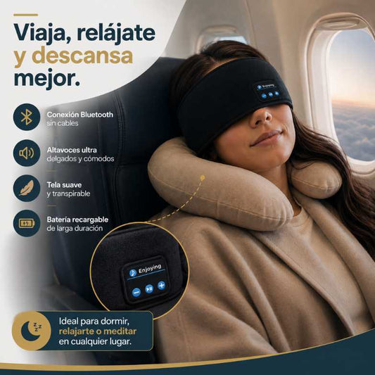 Banda para Dormir Bluetooth | Sueño Profundo y Sin Molestias